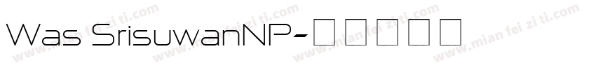 Was SrisuwanNP字体转换